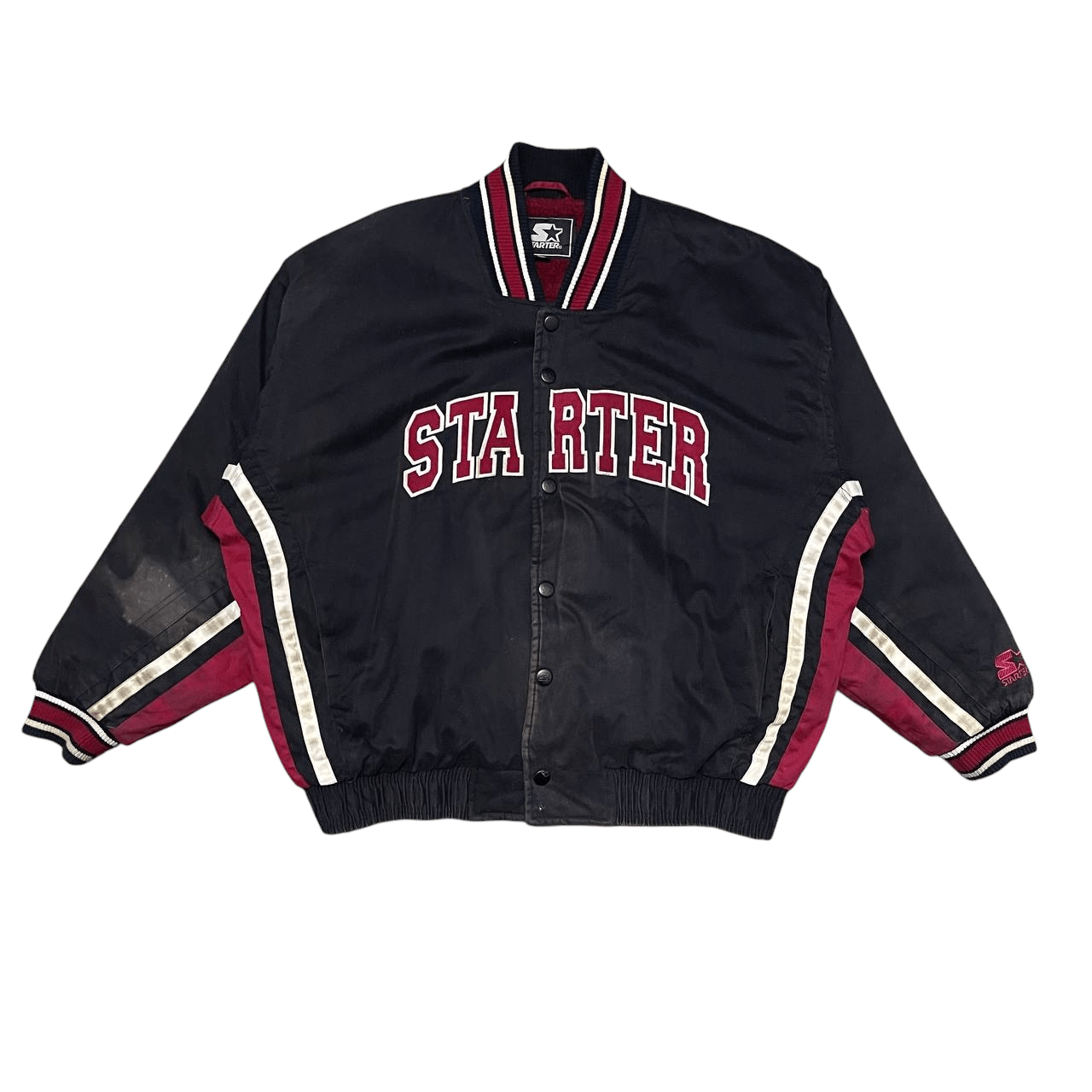 Starter Vintage Starter Embroidered Bomber Jacket Sherpa Linning Size US L / EU 52-54 / 3 - 1 Thumbnail