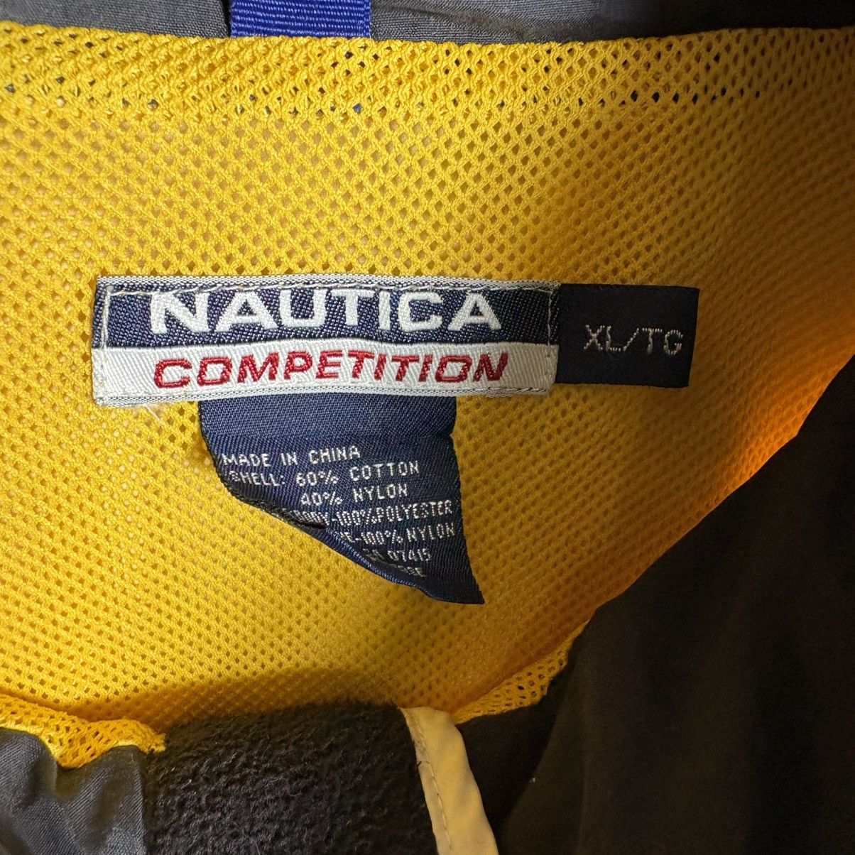 Nautica Vintage 90s Nautica Yellow Windbreaker Bomber Hoodie Jacket Size US L / EU 52-54 / 3 - 7 Thumbnail