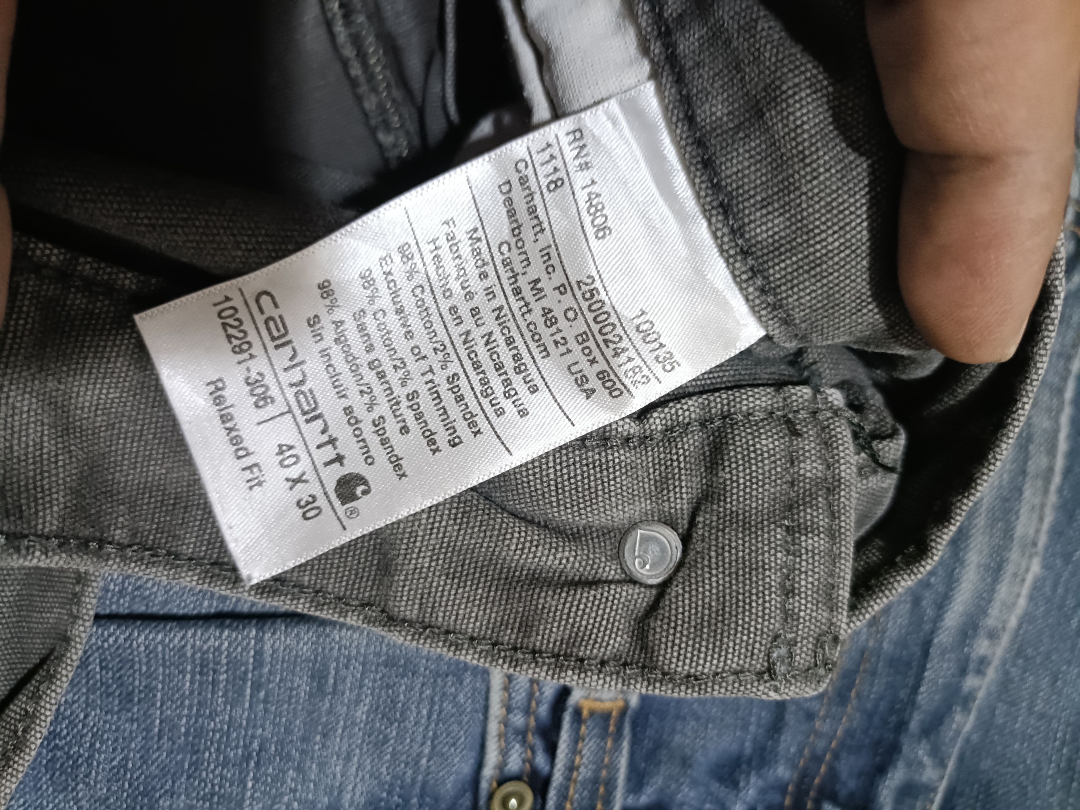 Carhartt Carhartt cell pocket relaxed fit jeans charcoal grey Size US 40 / EU 56 - 9 Thumbnail
