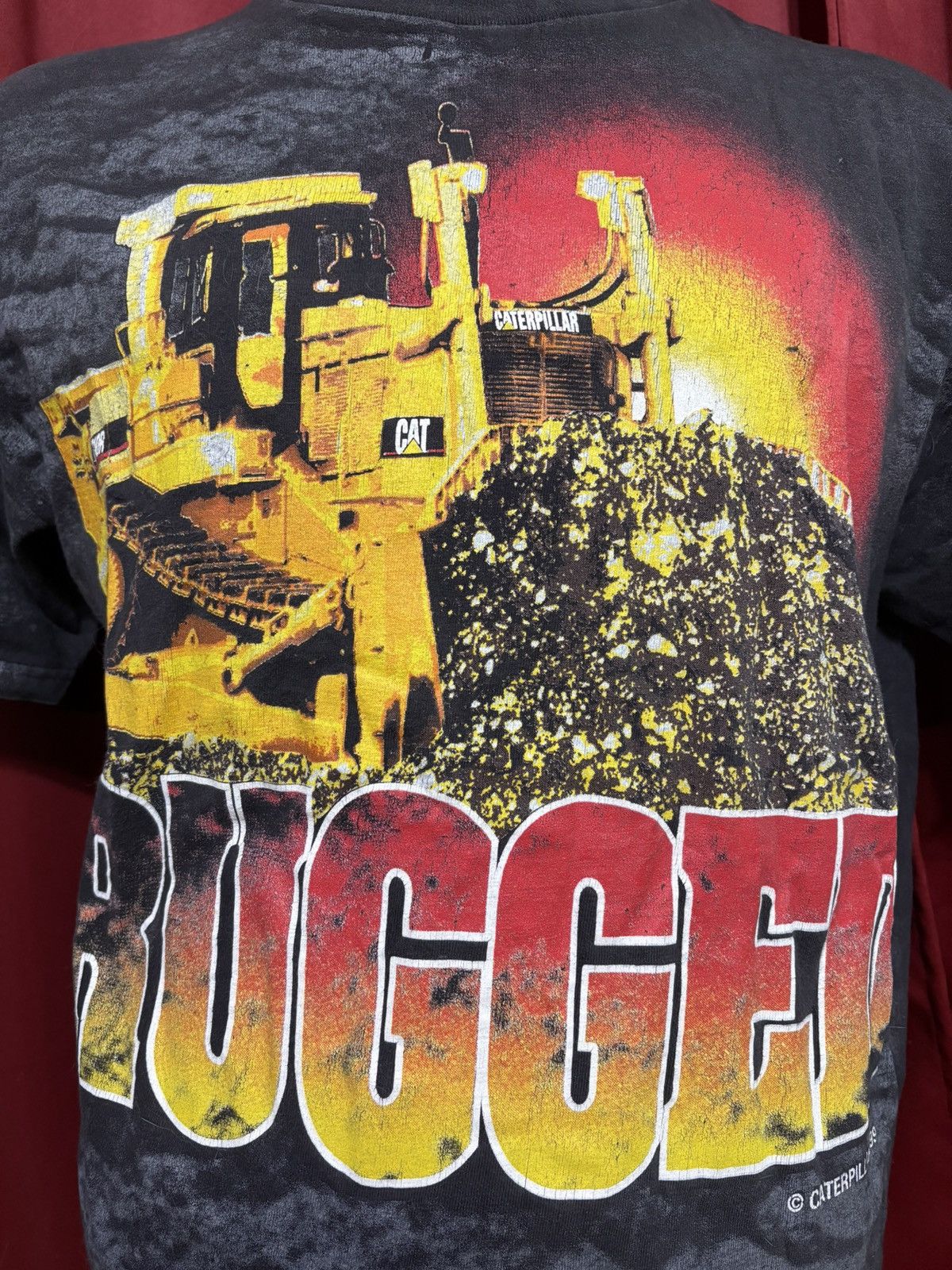 Caterpillar Vintage Caterpillar Equipment Shirt 90s All Over Print Grail Size US L / EU 52-54 / 3 - 3 Thumbnail