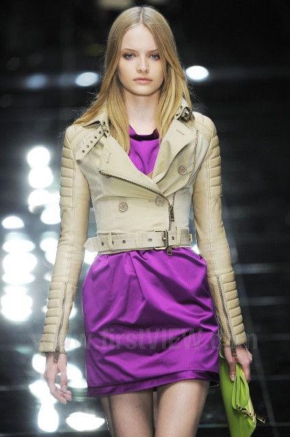 Burberry Prorsum S/S 2011 RUNWAY LEATHER BIKER JACKET Size M / US 6-8 / IT 42-44 - 1 Thumbnail