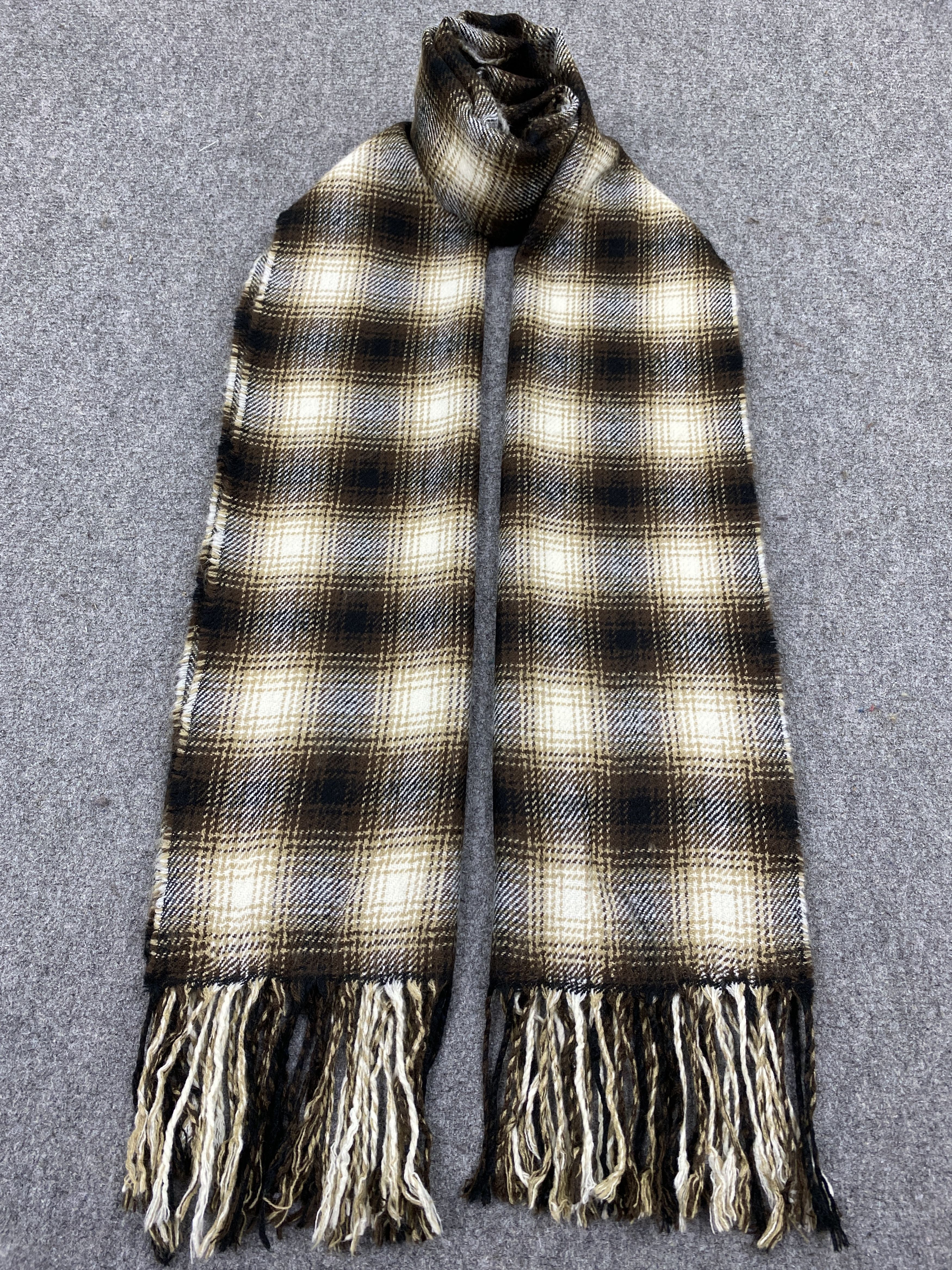 Japanese Brand Japanese Brand Shadowplaid Scarf Muffler Neckwear SC0260 Size ONE SIZE - 1 Thumbnail
