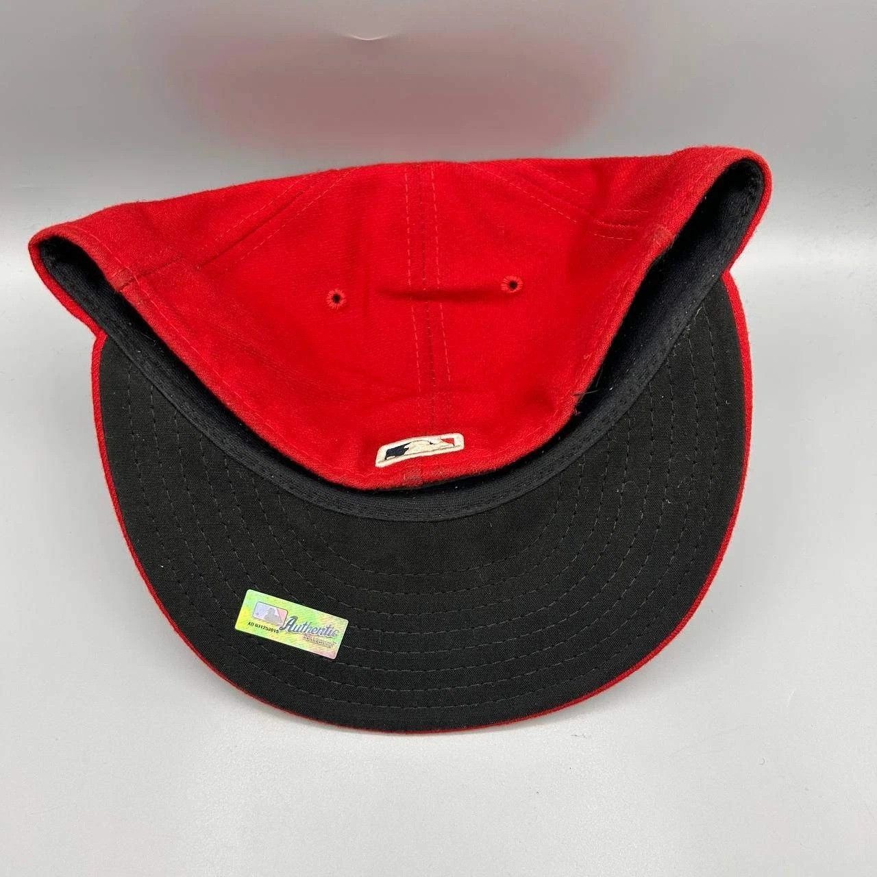 New Era St. Louis Cardinals Hat Men 7 3/8 Red Embroidered Fitted Cap Size ONE SIZE - 6 Thumbnail
