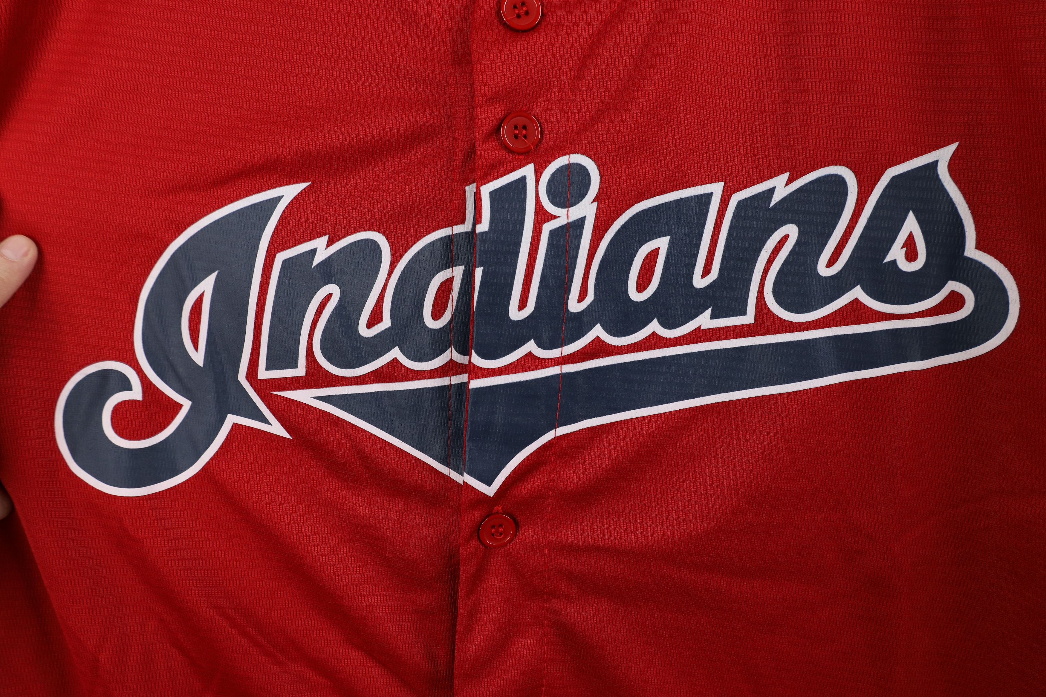 Vintage Vintage Cleveland Indians Baseball Jersey Red Polyester Size US XL / EU 56 / 4 - 5 Thumbnail