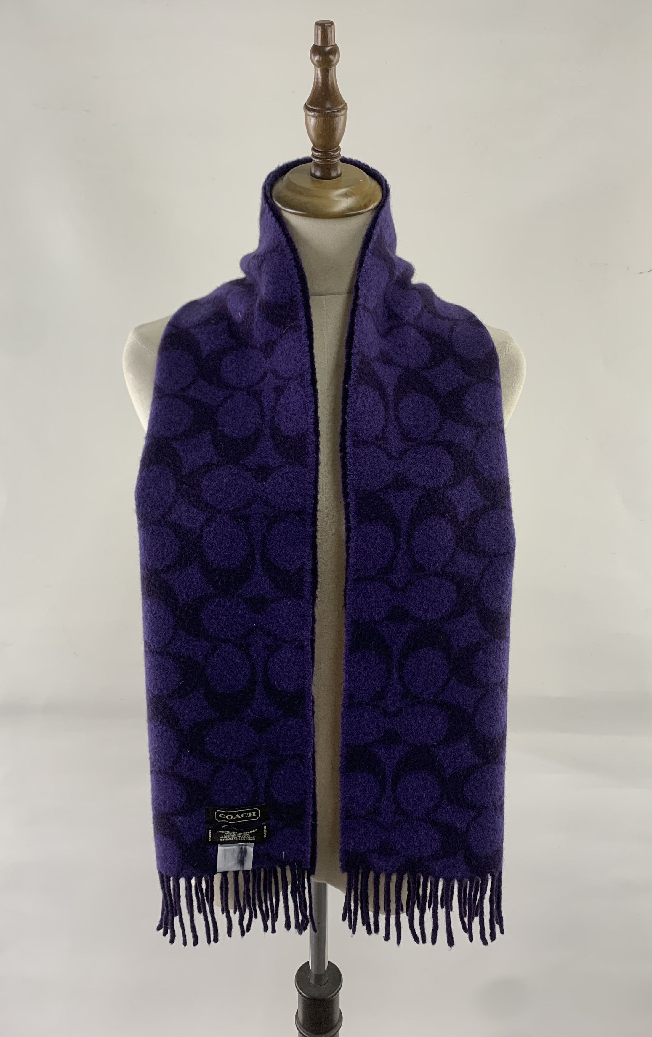 Coach Coach Scarf Wool Muffler Neck Wrap BL9327 Size ONE SIZE - 1 Thumbnail