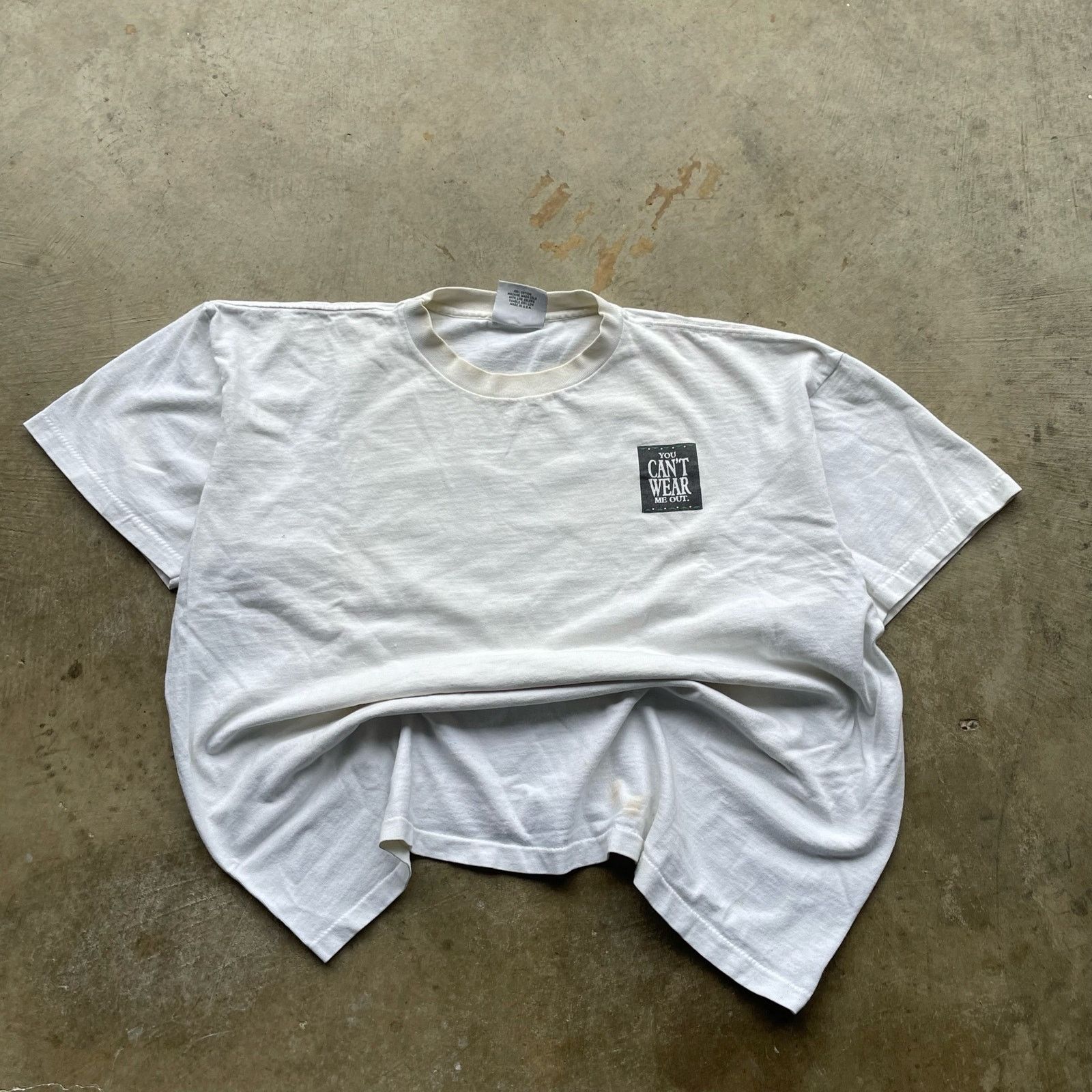 Vintage VINTAGE SINGLE STITCH FREAKY TEE SHIRT SZ XL BAGGY WHITE Size US XL / EU 56 / 4 - 3 Thumbnail