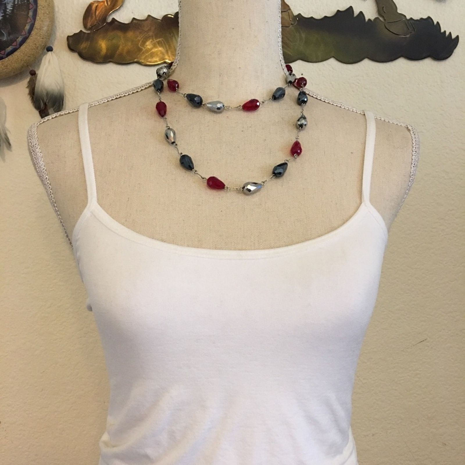Jewelry Julea B sparkle raindrop bead long necklace Size ONE SIZE - 3 Thumbnail