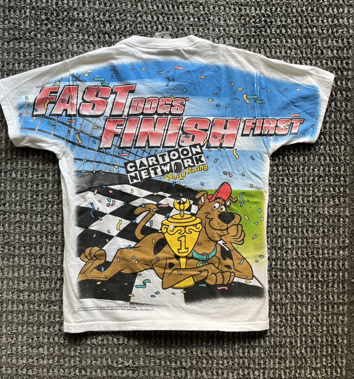 Cartoon Network × Fruit Of The Loom × Vintage Vintage 2002 Scooby-Doo Wacky Racing Cartoon Tee Size US M / EU 48-50 / 2 - 2 Thumbnail