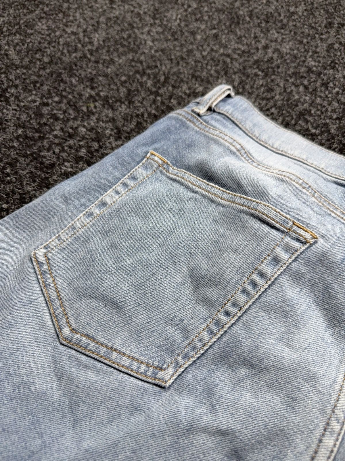 Diesel 00s Y2K Luxury vntg Diesel D-Strukt Slim Light Wash Jeans Size US 32 / EU 48 - 18 Thumbnail