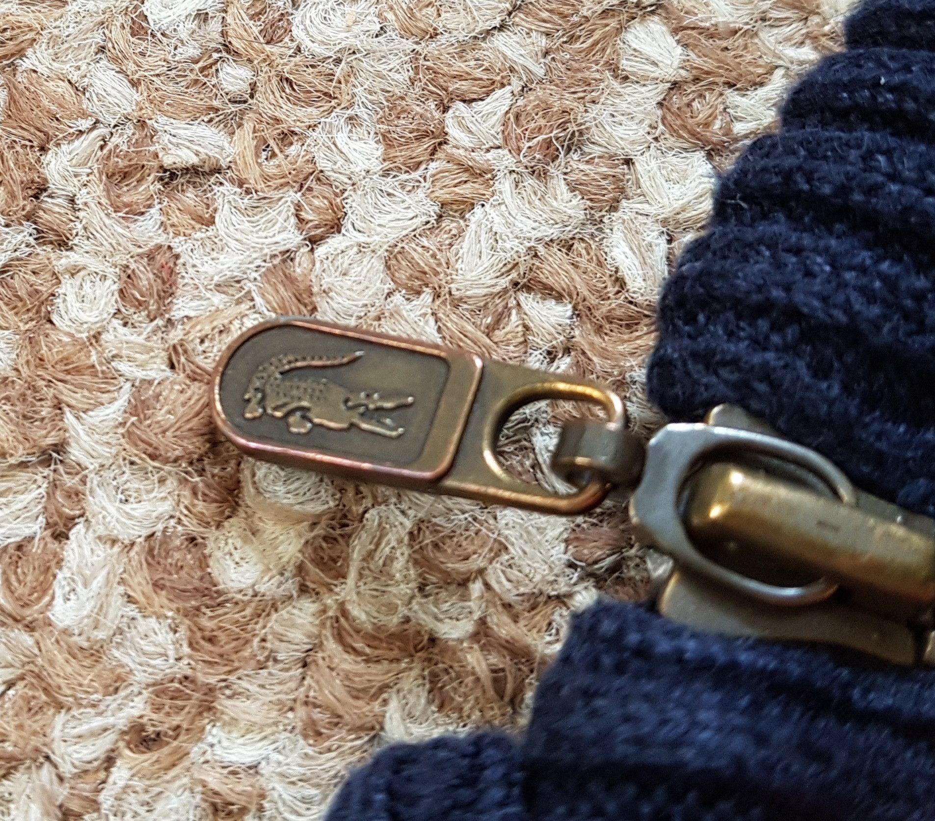 Lacoste Vintage Lacoste Straipe Cotton Blend Zip Sweater Spain Size US XL / EU 56 / 4 - 9 Thumbnail