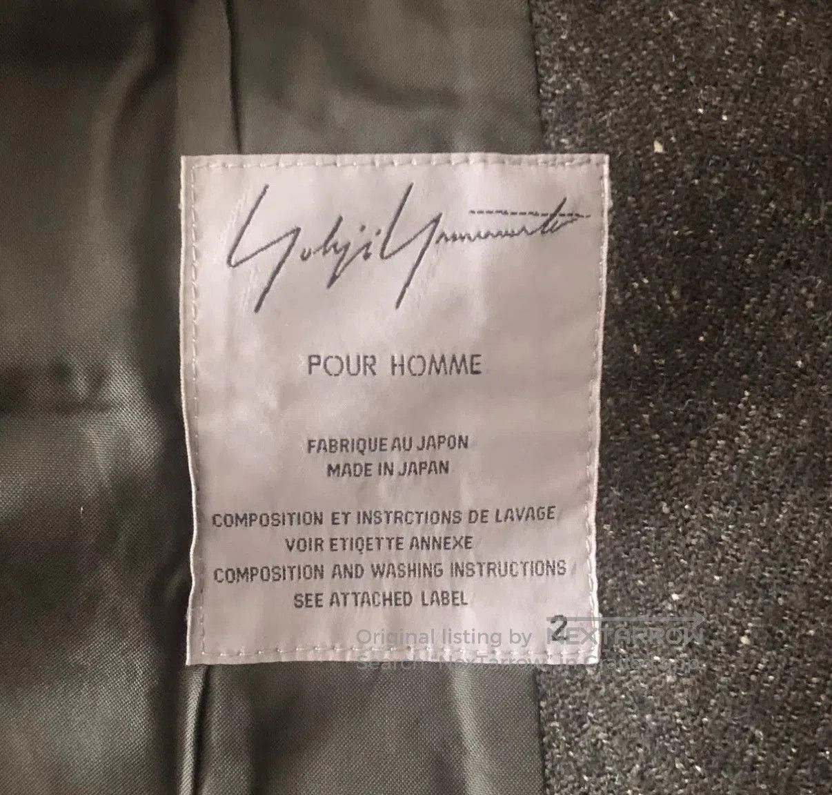 Yohji Yamamoto Brown Single. Size US M / EU 48-50 / 2 - 4 Thumbnail