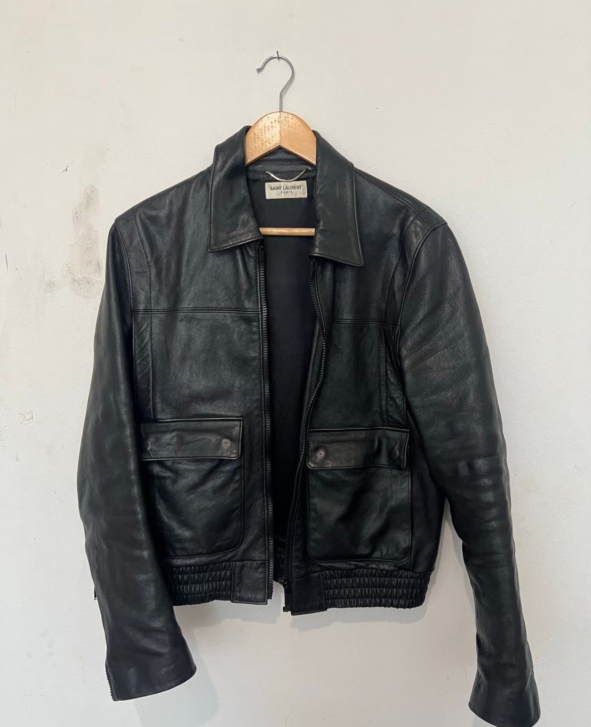 Saint Laurent Paris Saint Laurent Leather Jacket Size US L / EU 52-54 / 3 - 1 Thumbnail