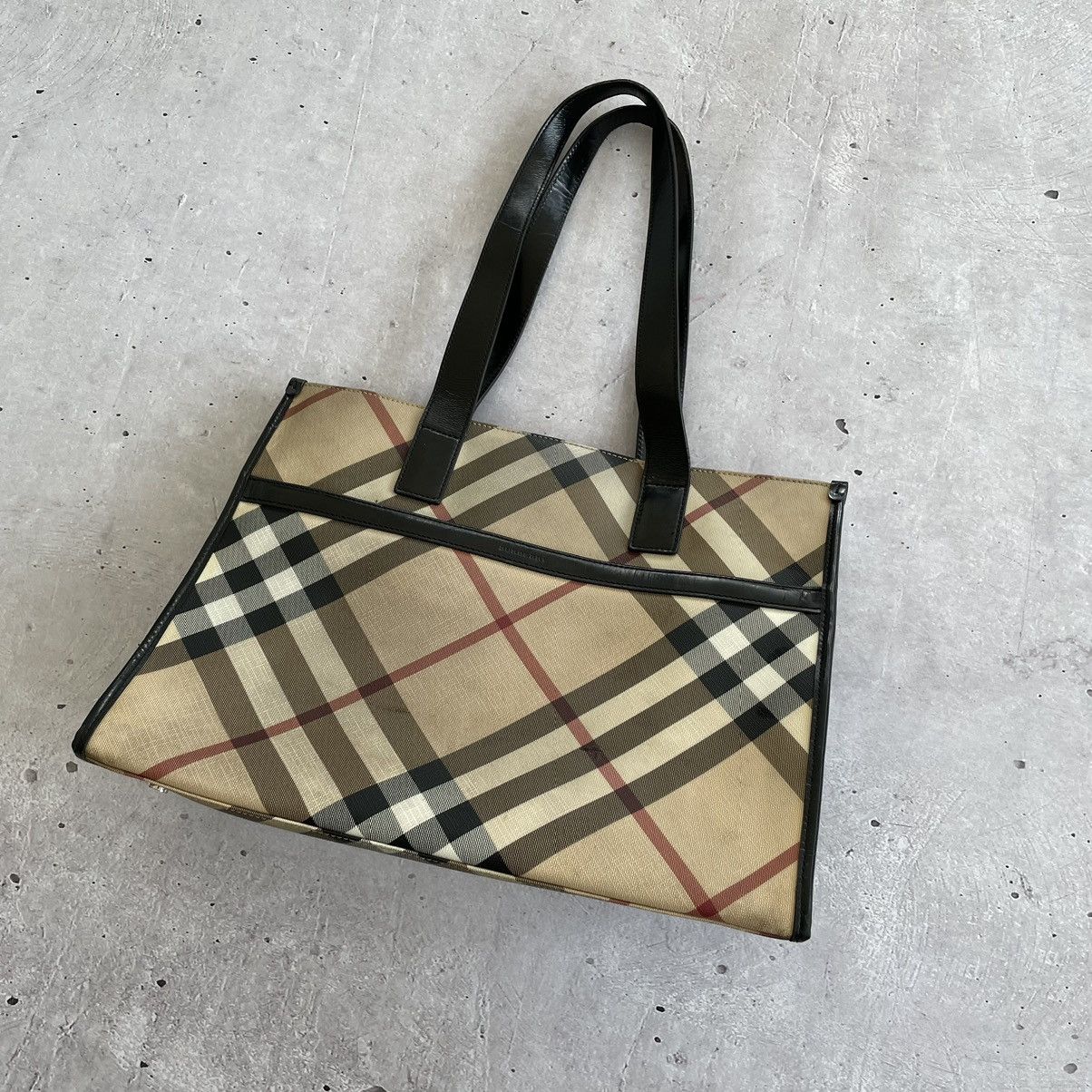 Burberry × Vintage RARE Burberry monogram handle bag y2k Size ONE SIZE - 4 Thumbnail