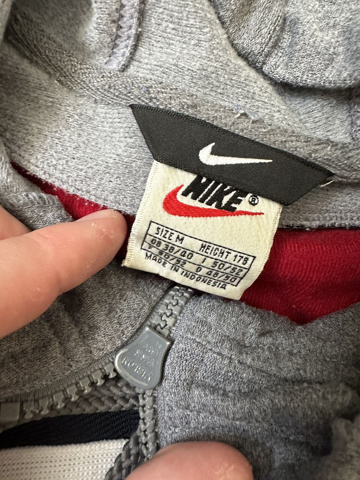 Nike Nike Vintage Big Logo Zip Hoodie BoxFit Oversize y2k 90s Size US M / EU 48-50 / 2 - 7 Thumbnail
