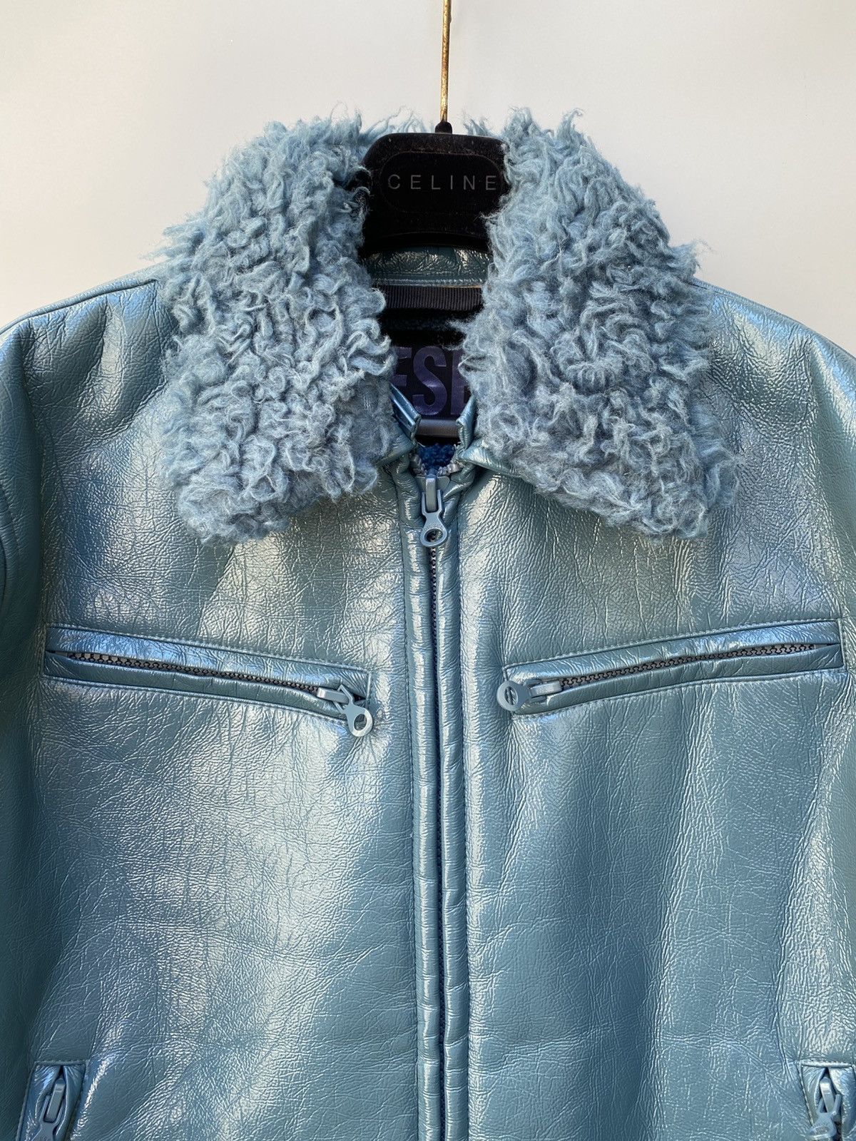 Diesel Diesel- Faux Shearling Leather Fur Jacket Size US L / EU 52-54 / 3 - 5 Thumbnail