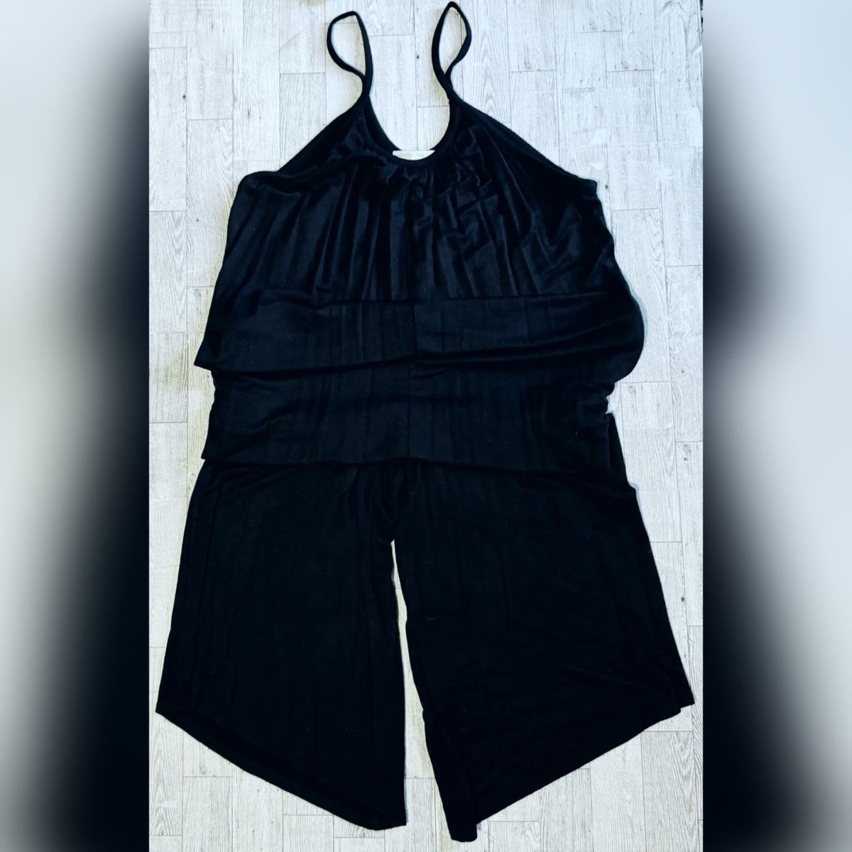 Nordstrom Antistar, Black, Oversized Boho, Midi Harem Romper Size 32" / US 10 / IT 46 - 3 Thumbnail