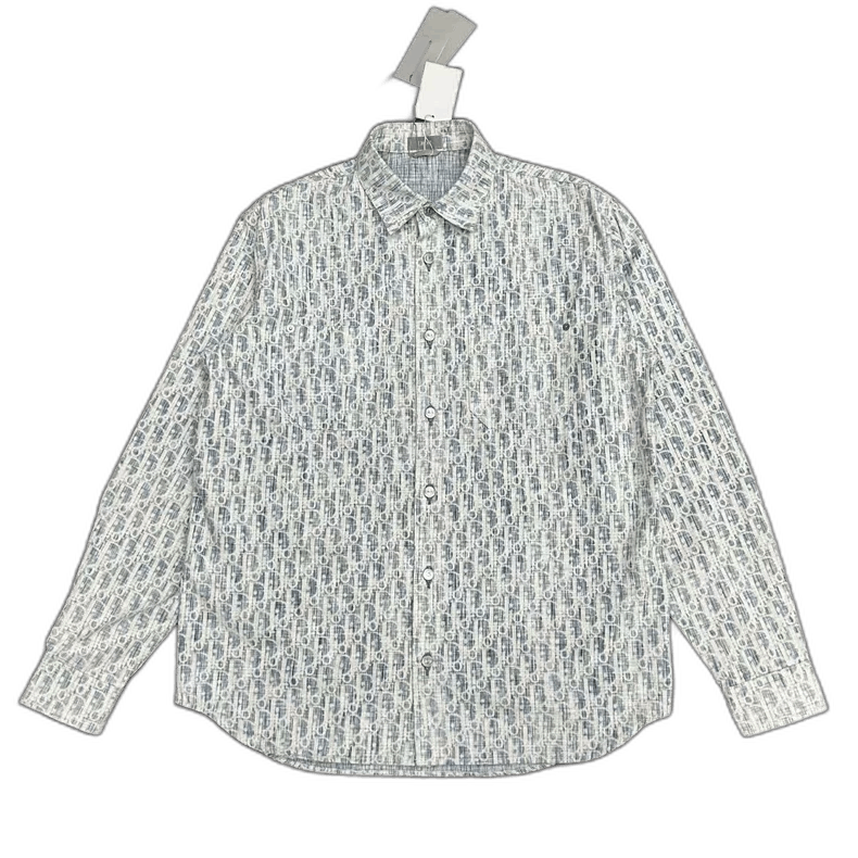 Dior DIOR Water-Washed Denim Logo Shirt Jacket Size US M / EU 48-50 / 2 - 1 Thumbnail