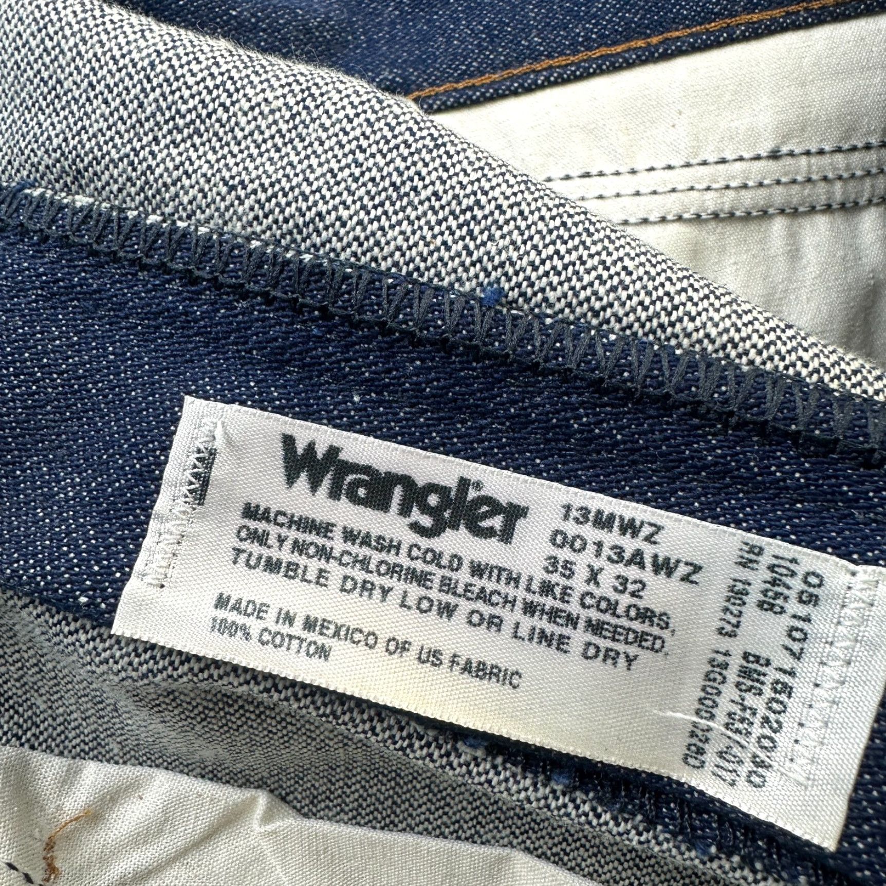 Wrangler VINTAGE Wrangler Jeans Mens 35x32 Blue Denim Pants Cowboy Cut Size US 38 / EU 54 - 7 Thumbnail