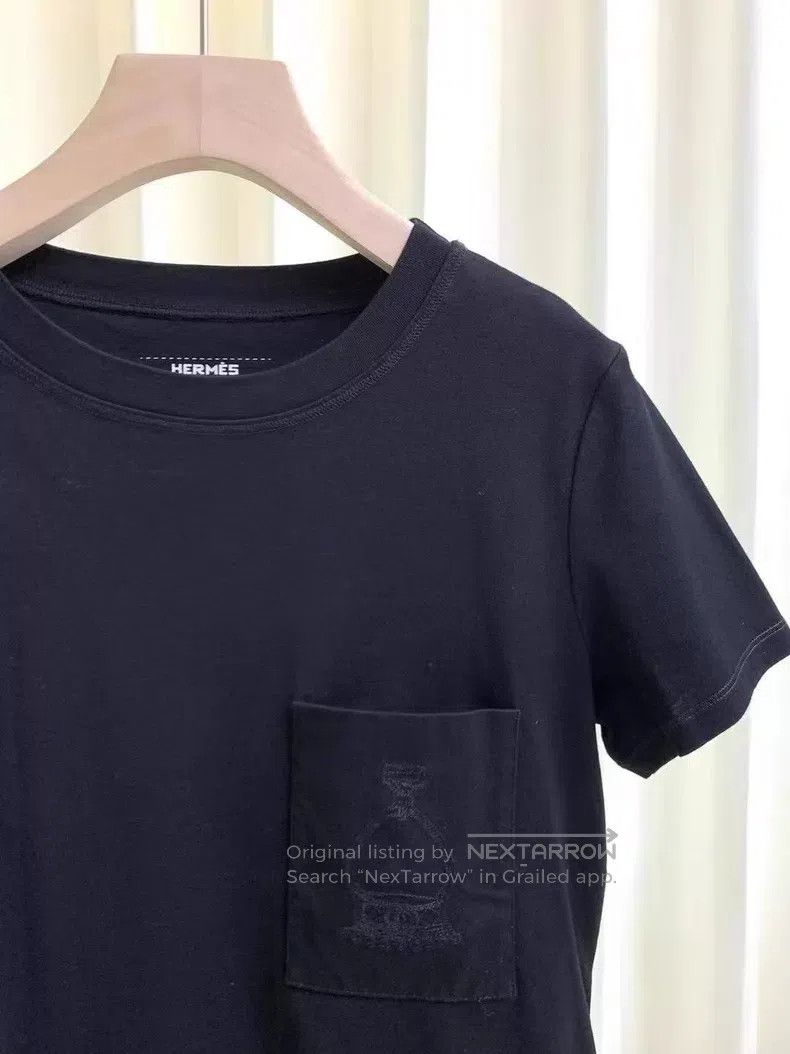 Hermes Hermes Black short T-shirt Size XS / US 0-2 / IT 36-38 - 4 Thumbnail