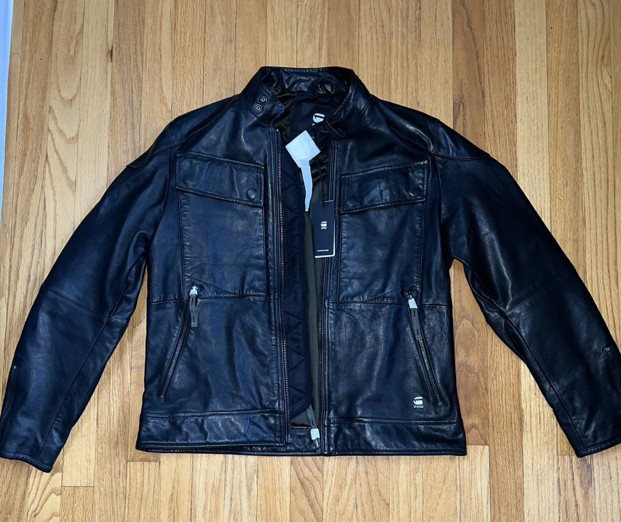 G-Star G-Star Pencilcase Leather Jacket Large BNWT Size US L / EU 52-54 / 3 - 5 Thumbnail