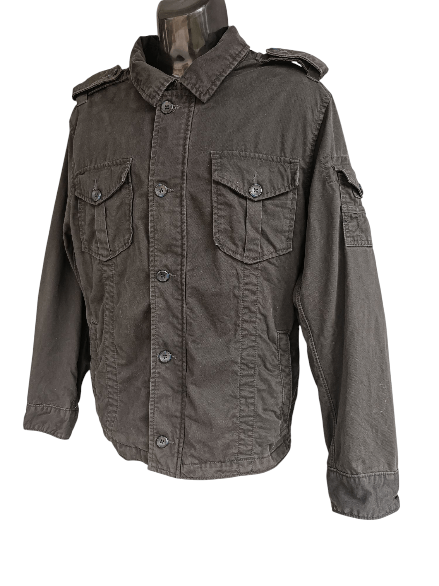 Gap Gap Jacket Black Zip Up & Button Y2K SW016 Size US L / EU 52-54 / 3 - 2 Thumbnail