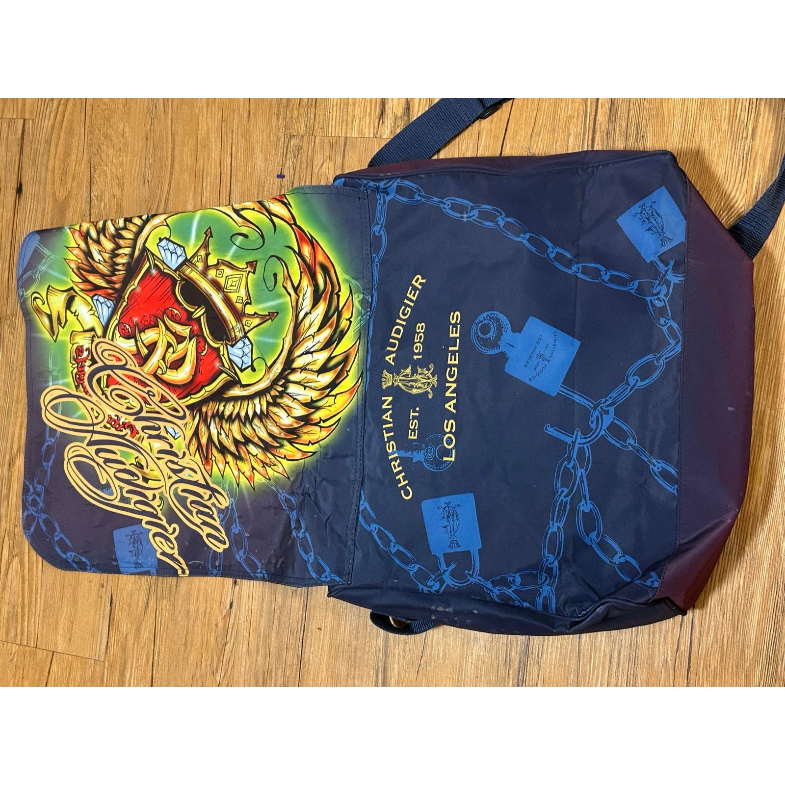 Christian Audigier Vintage Y2K- CHRISTIAN AUDIGIER LOS ANGLES-Messenger Bag Size ONE SIZE - 5 Thumbnail