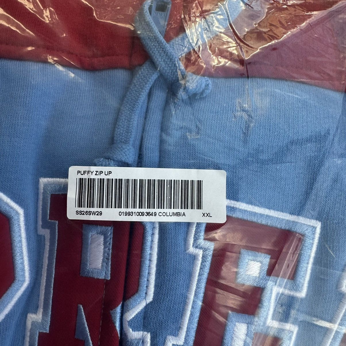 Supreme Supreme Filled Zip Up Hooded Sweatshirt Light Blue Size XXL Size US XXL / EU 58 / 5 - 2 Thumbnail