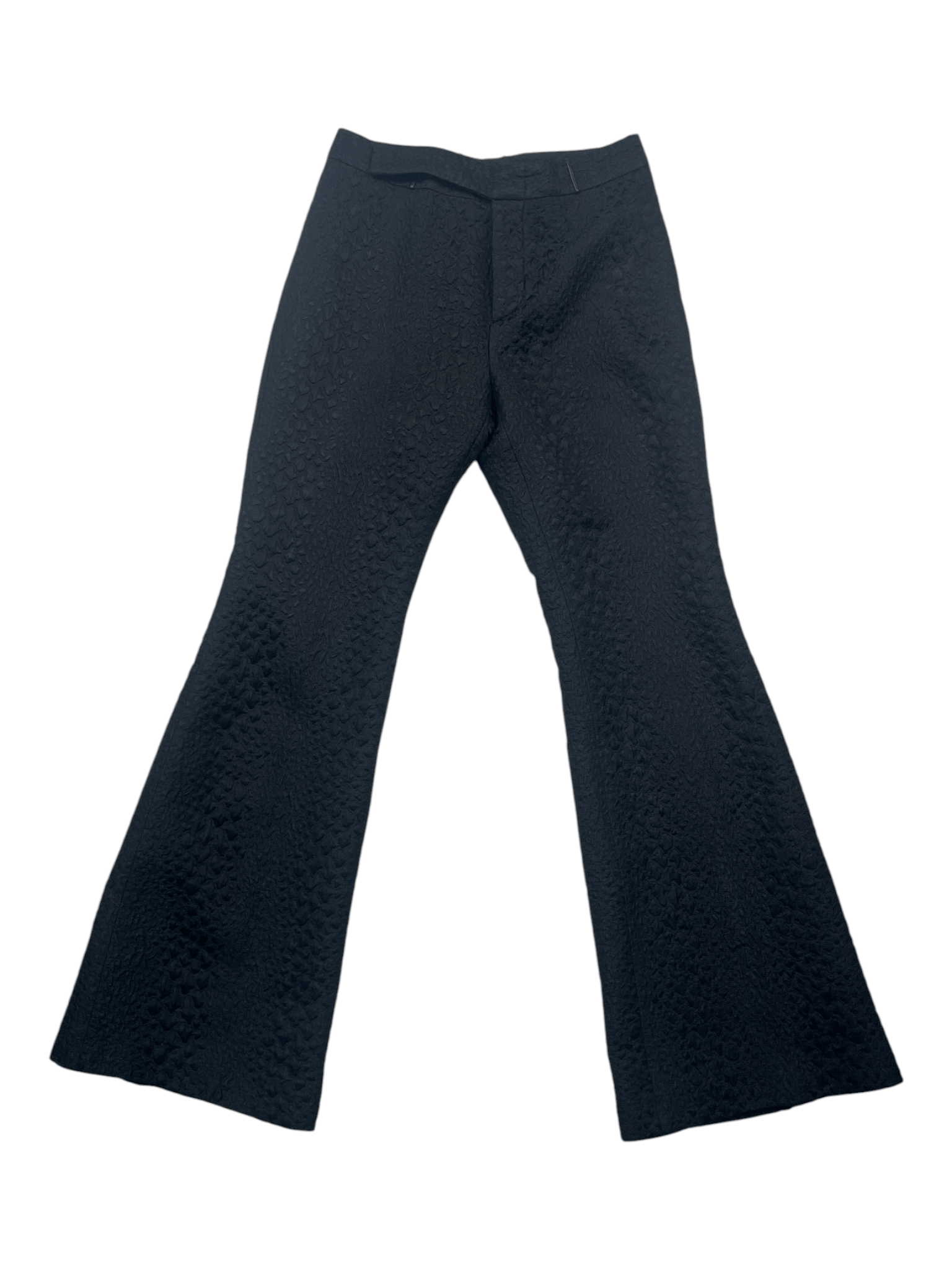 Gucci Gucci Black Animal Print Bell Bottom Pants Size 26" / US 2 / IT 38 - 1 Thumbnail