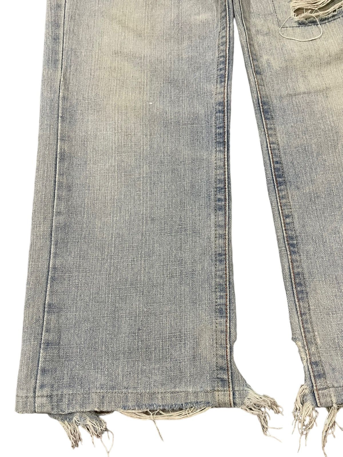14th Addiction Vintage Japanese Brand Blue Wash Distressed Baggy Jeans Size US 31 - 5 Thumbnail