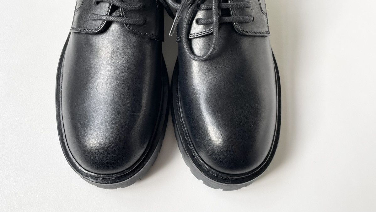 Ann Demeulemeester Black Leather Commando Sole Derbies Size US 7 / IT 37 - 7 Thumbnail