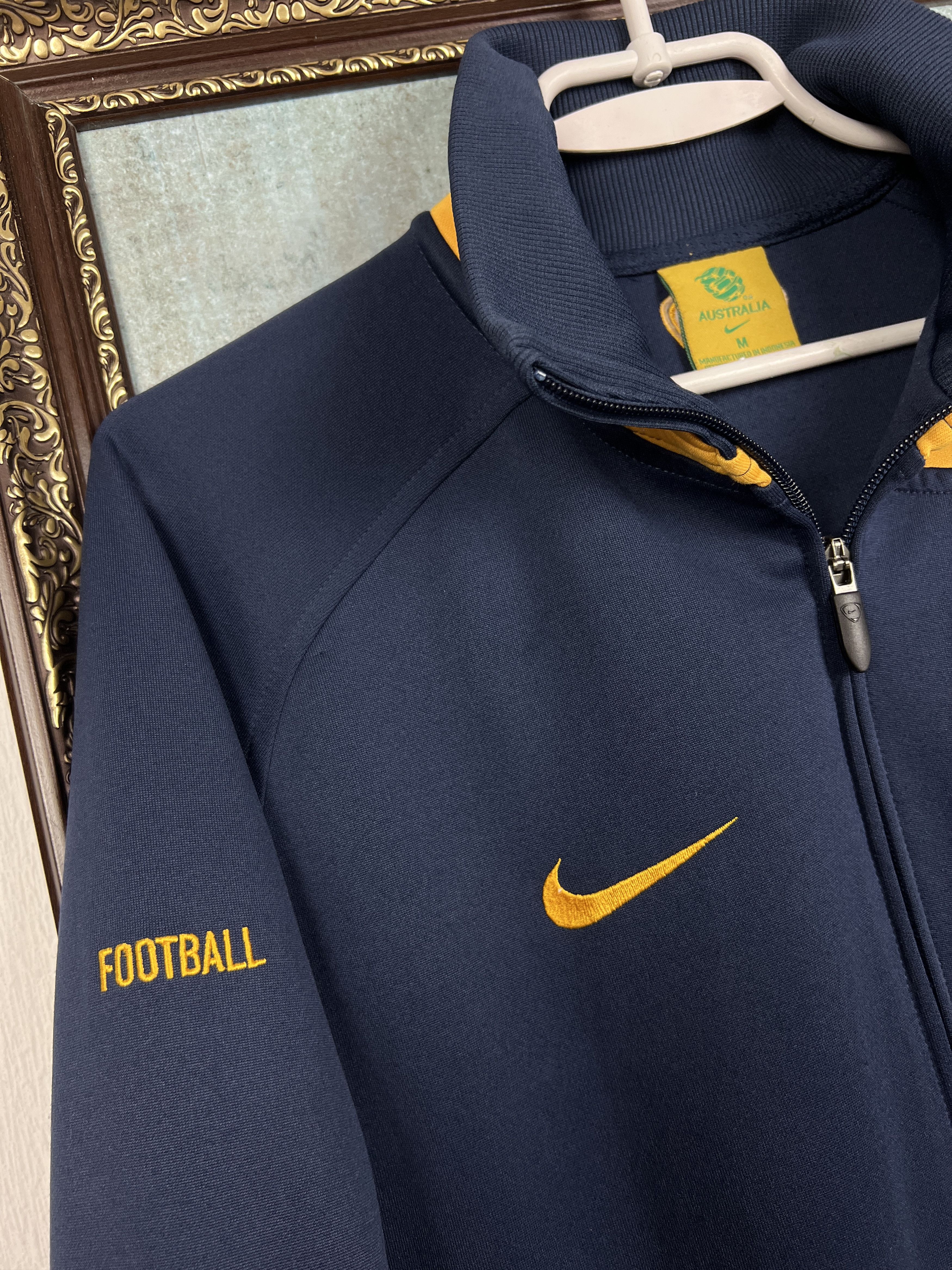 Nike Australia Football Jacket Soccer Track Top National Team Zip Size US M / EU 48-50 / 2 - 4 Thumbnail