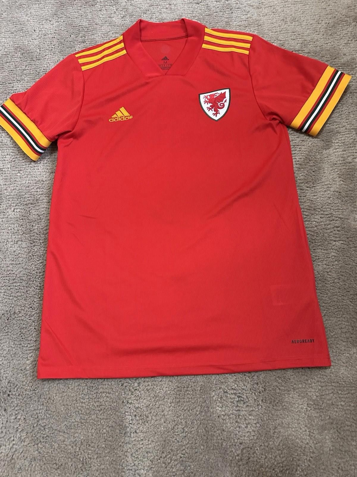 Adidas Adidas Wales 2020/2022 home Football shirt Soccer jersey M Size US M / EU 48-50 / 2 - 2 Thumbnail