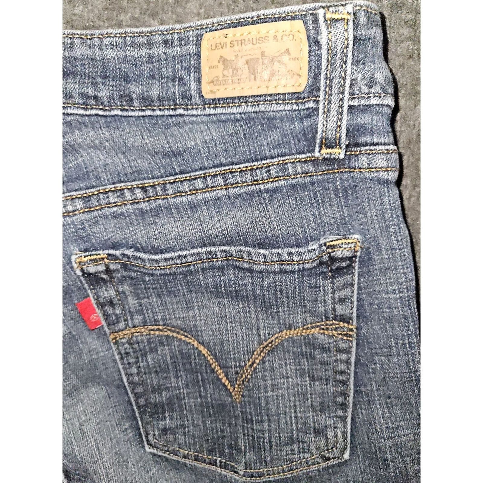 Levi's Levi's Mid Rise Skinny Jeans Women's 6 Regular Dark Denim Red Tab 90s College Casual Size 28" / US 6 / IT 42 - 7 Thumbnail