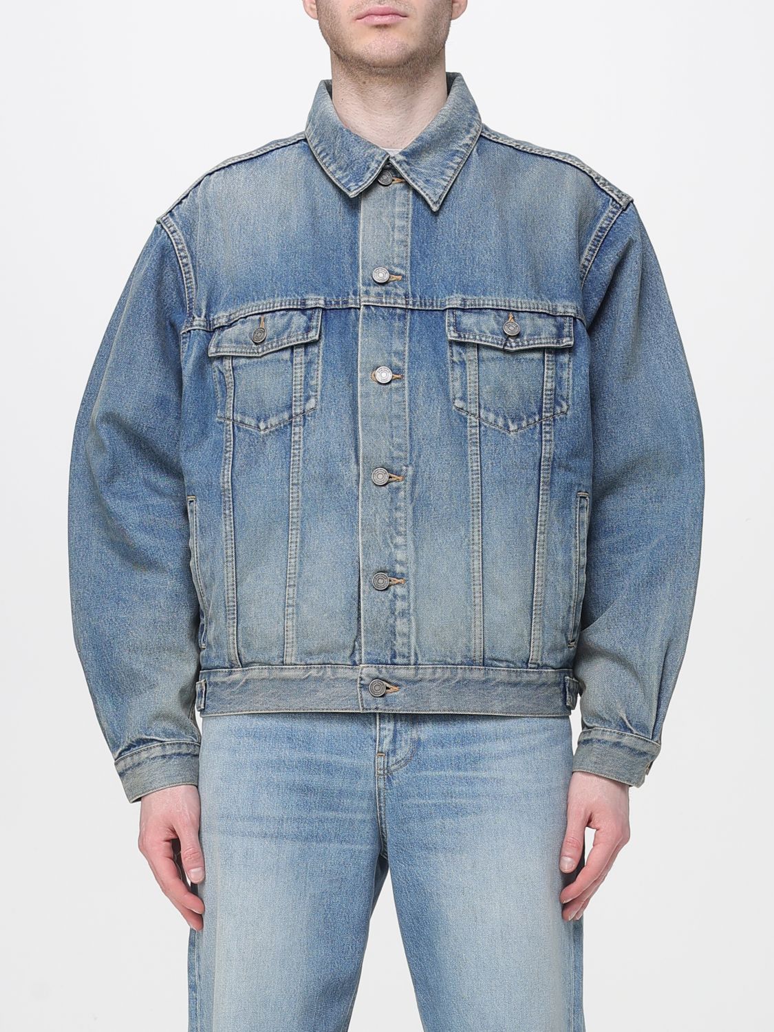 Saint Laurent Paris Saint Laurent Jacket Men Blue Size US XXL / EU 58 / 5 - 1 Thumbnail