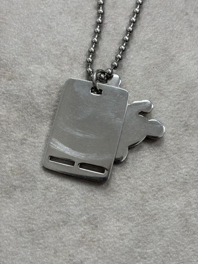 Dolce & Gabbana Dolce & Gabbana Bear Charm Dog Tag Necklace Size ONE SIZE - 6 Thumbnail