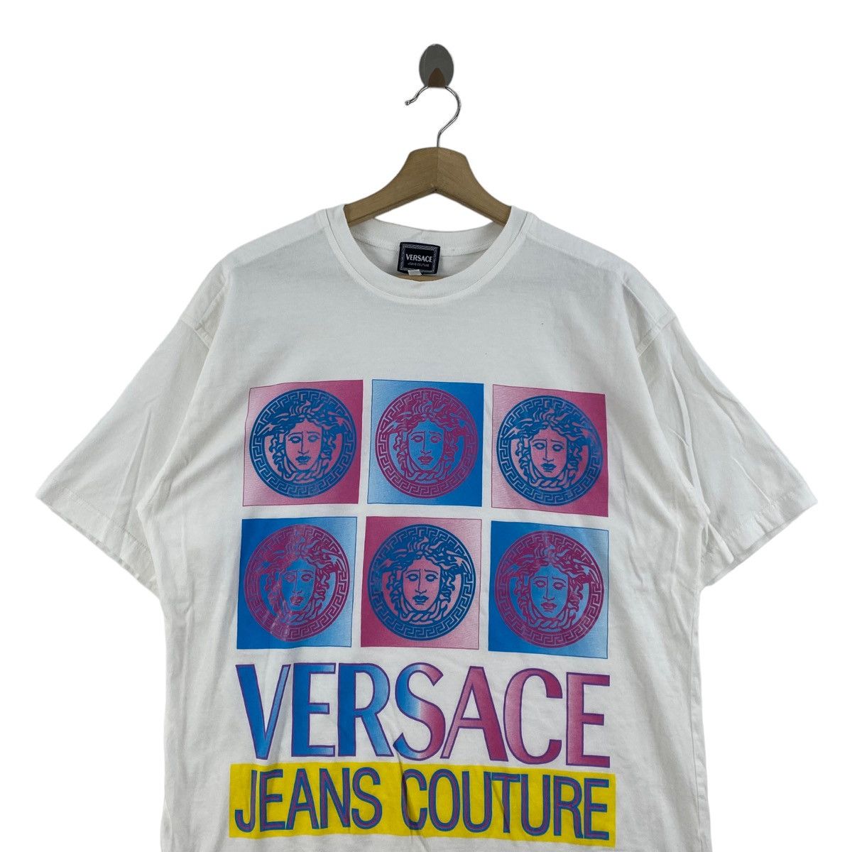 Versace Jeans Couture × Vintage Vintage 90s VERSACE JEANS COUTURE Italian Brand Logo Print Size US L / EU 52-54 / 3 - 2 Thumbnail