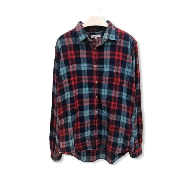 Flannel × Global Work × Japanese Brand Japanese Brand Globa Worl Flannel Shirt 👕 Size US M / EU 48-50 / 2 - 1 Thumbnail