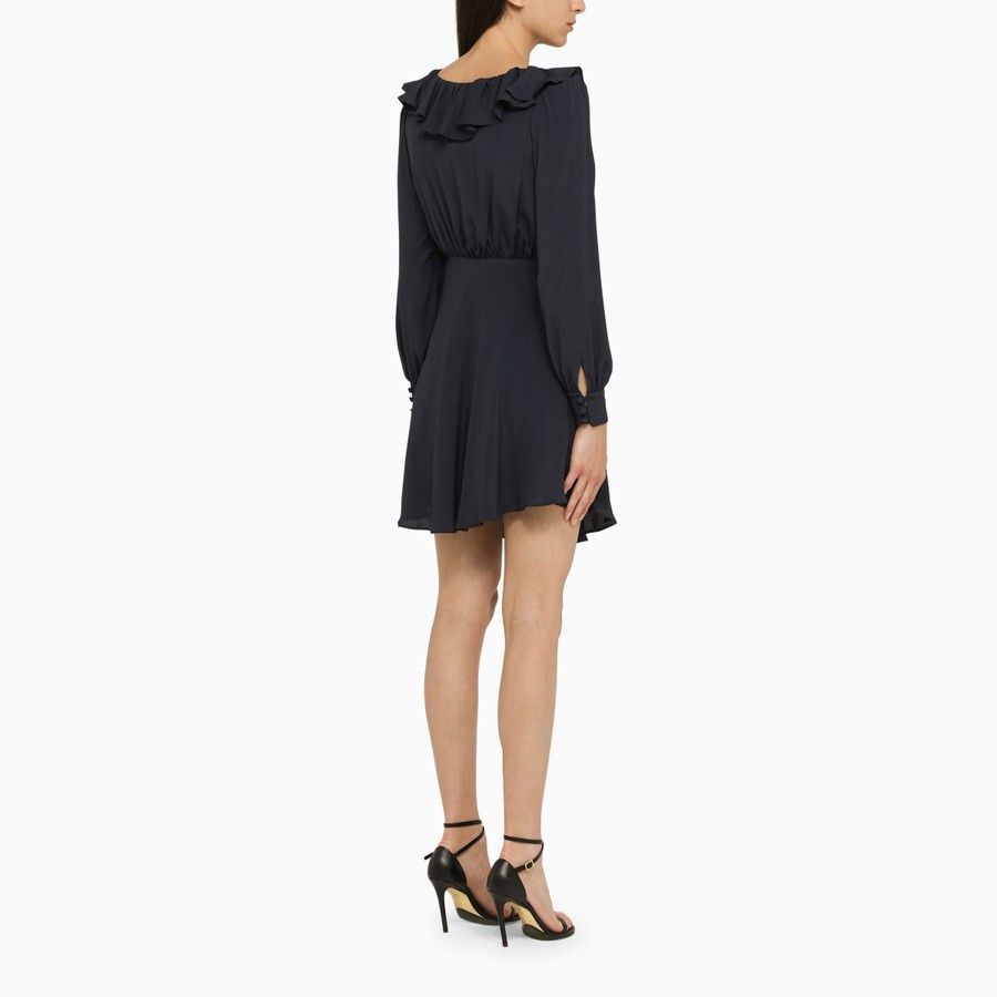 Alessandra Rich o1d2blof0724 Mini Dress in Navy Size S / US 4 / IT 40 - 3 Thumbnail