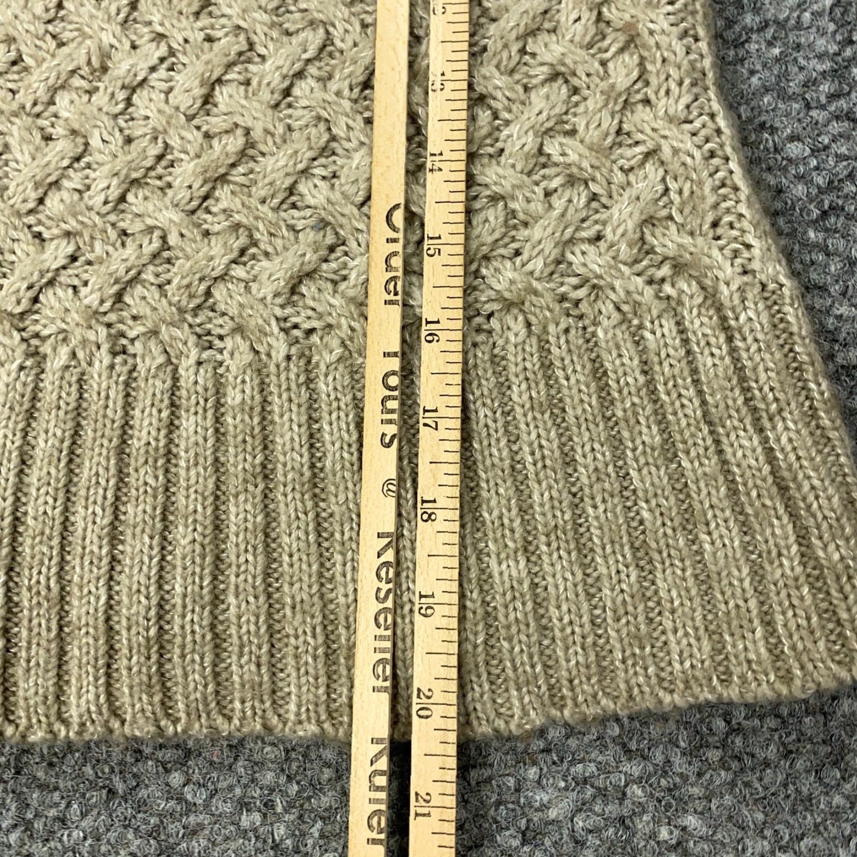 Vintage Kenji Hoodie Sweater Womens Medium Beige Wool Alpaca Blend Size M / US 6-8 / IT 42-44 - 7 Thumbnail