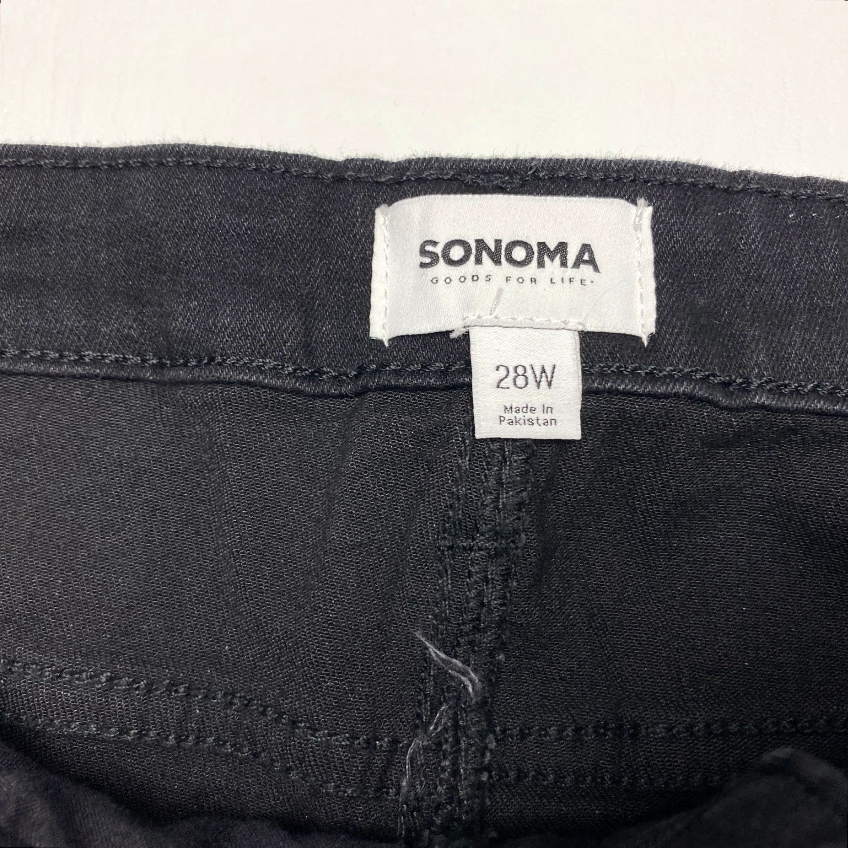 Vintage NWT Sonoma Jeans Plus 28W 48x28 Black High Rise Skinny SuperStretch Jeans Women's 28W Plus Size Sonoma Goods for Life City Jeans Size 28" / US 6 / IT 42 - 6 Thumbnail