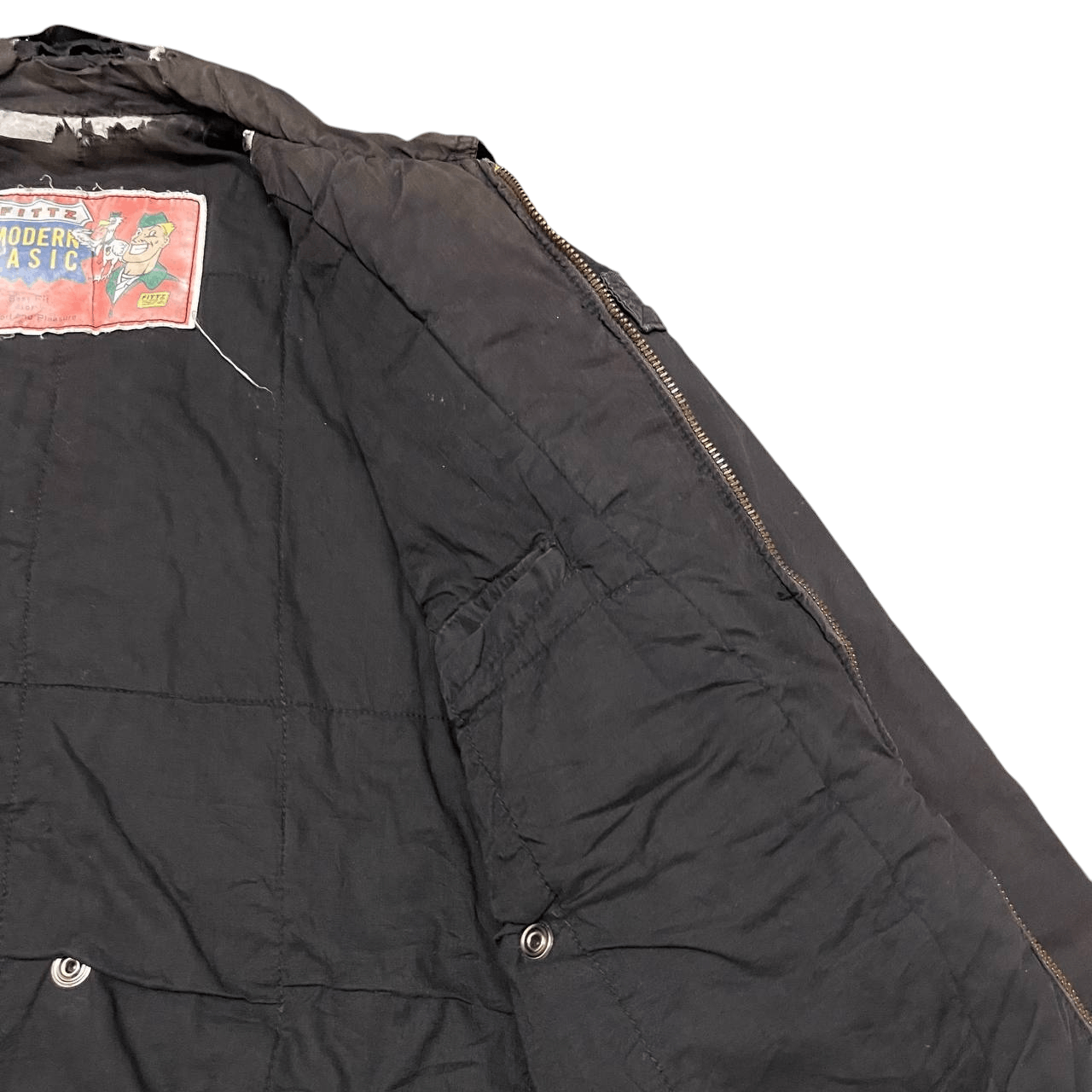 Japanese Brand Vintage Fittz International Thrashed Jacket Issey Miyake Size US L / EU 52-54 / 3 - 12 Thumbnail