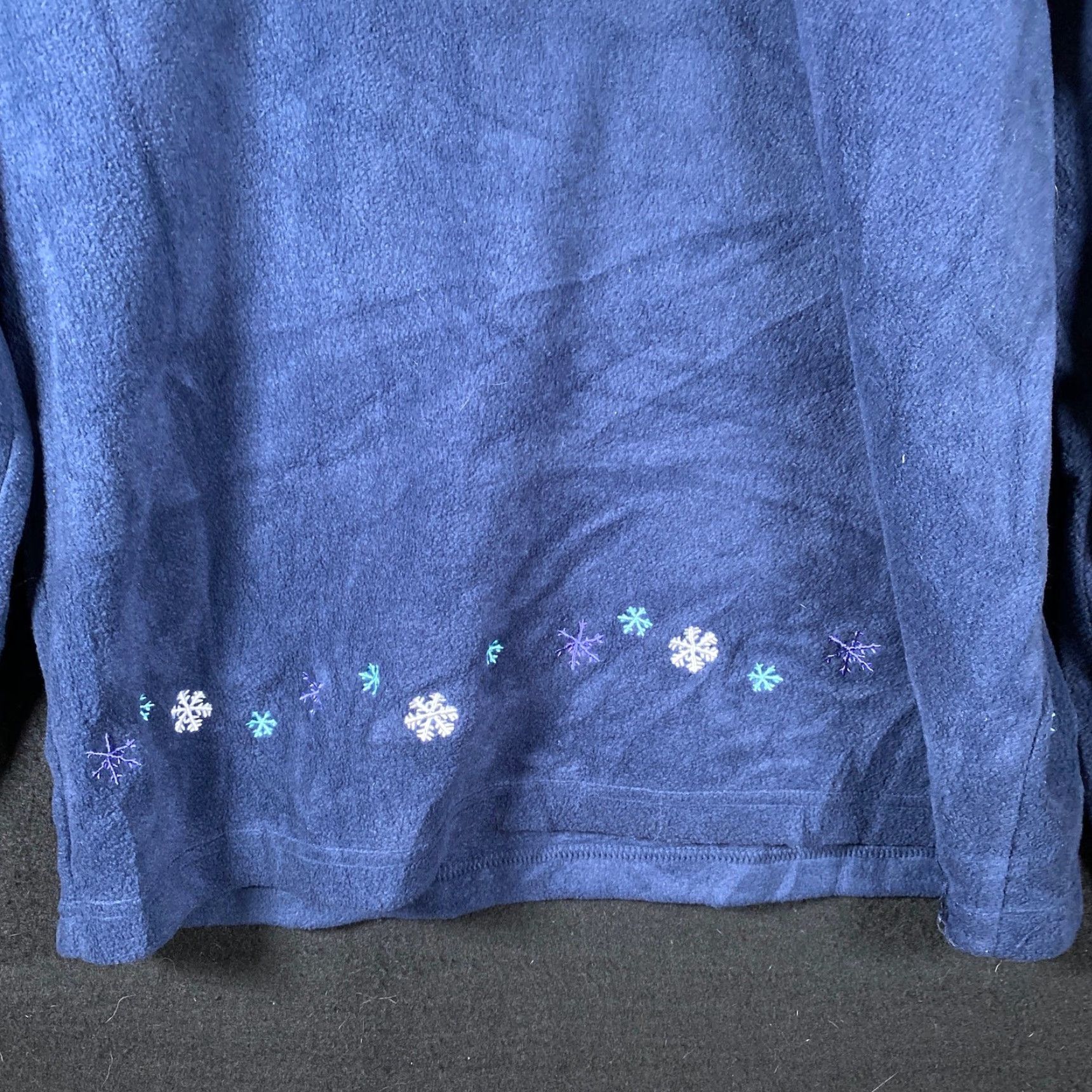 Croft & Barrow VINTAGE Croft & Barrow Sport Womens Sweater Blue Polar Bear V-Neck Large Knit Pullover Winter Size L / US 10 / IT 46 - 3 Thumbnail