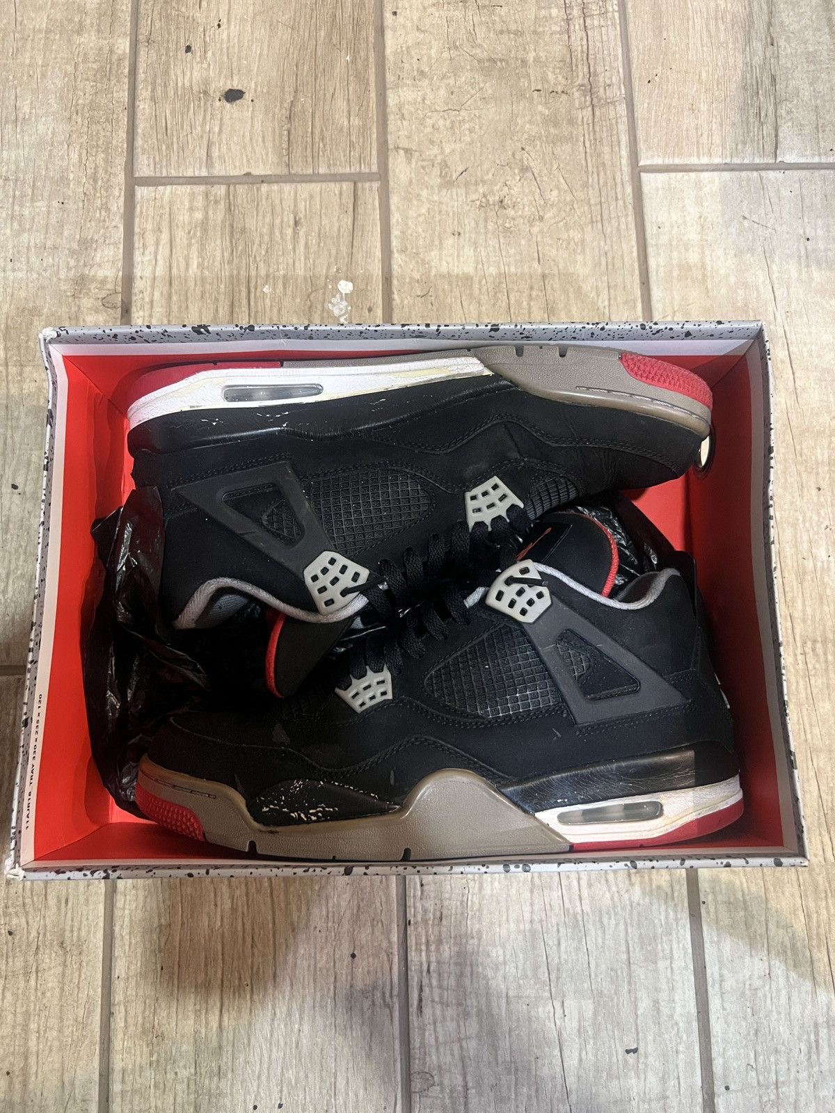 Jordan Brand OG Jordan Retro “Bred” 4s Size US 10 / EU 43 - 5 Thumbnail