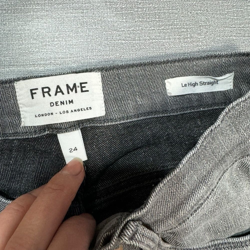 Frame FRAME Le High Straight in Shattuck Jeans Size 24 Size 24" / US 00 / IT 34 - 6 Thumbnail
