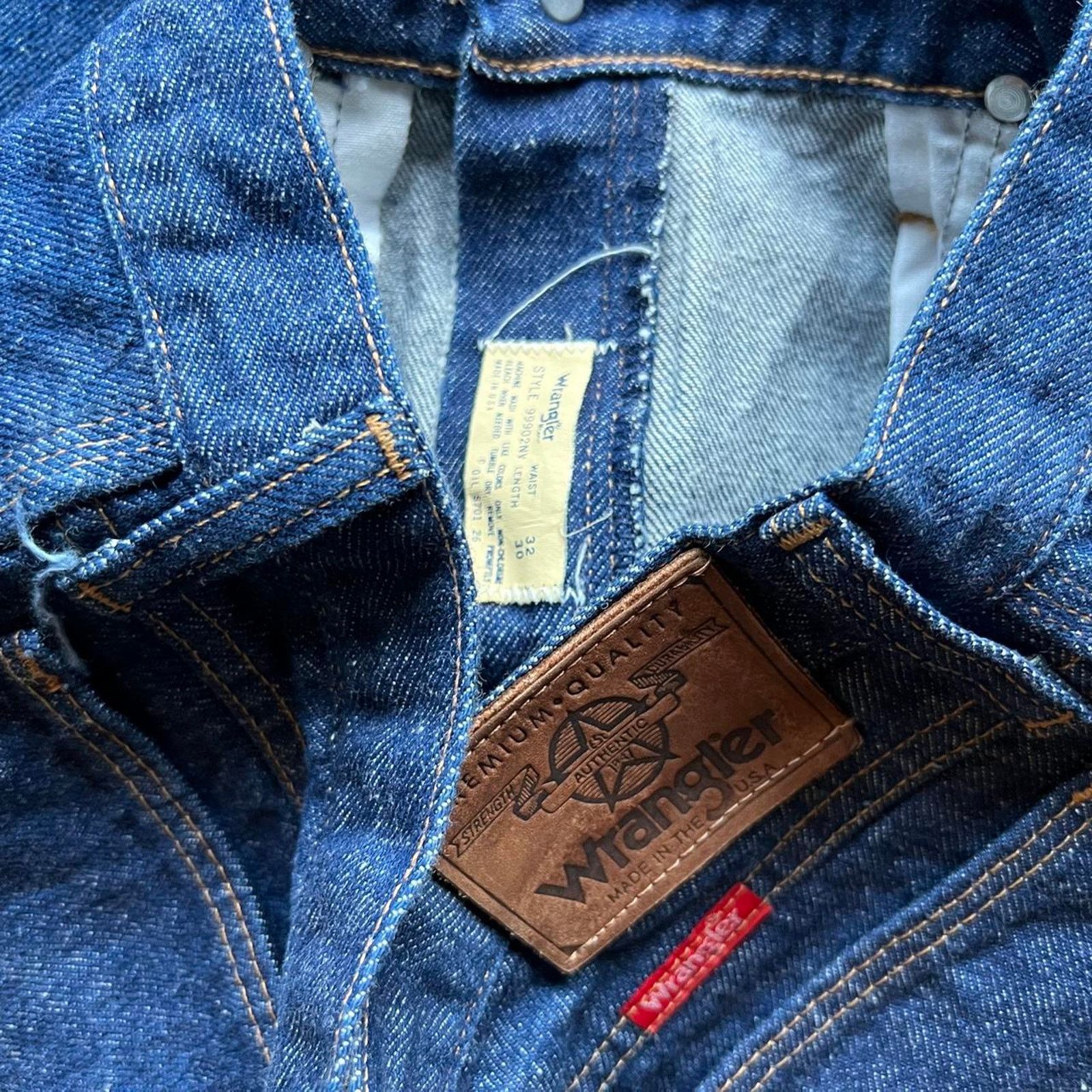 Wrangler Vintage wrangler blue jeans USA made Size US 30 / EU 46 - 6 Thumbnail
