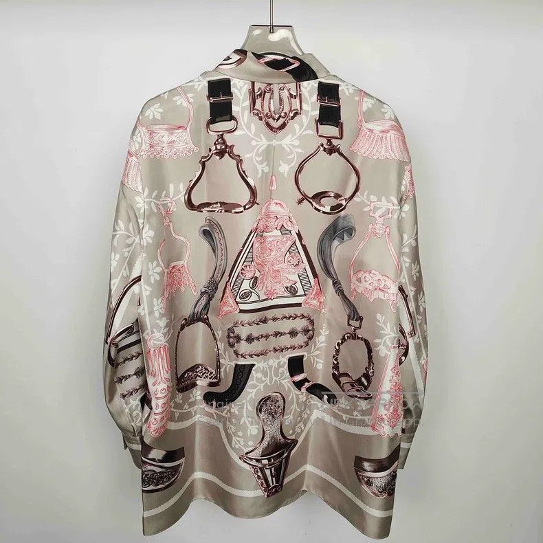 Hermes Hermes totem pink silk shirt Size XS / US 0-2 / IT 36-38 - 4 Thumbnail