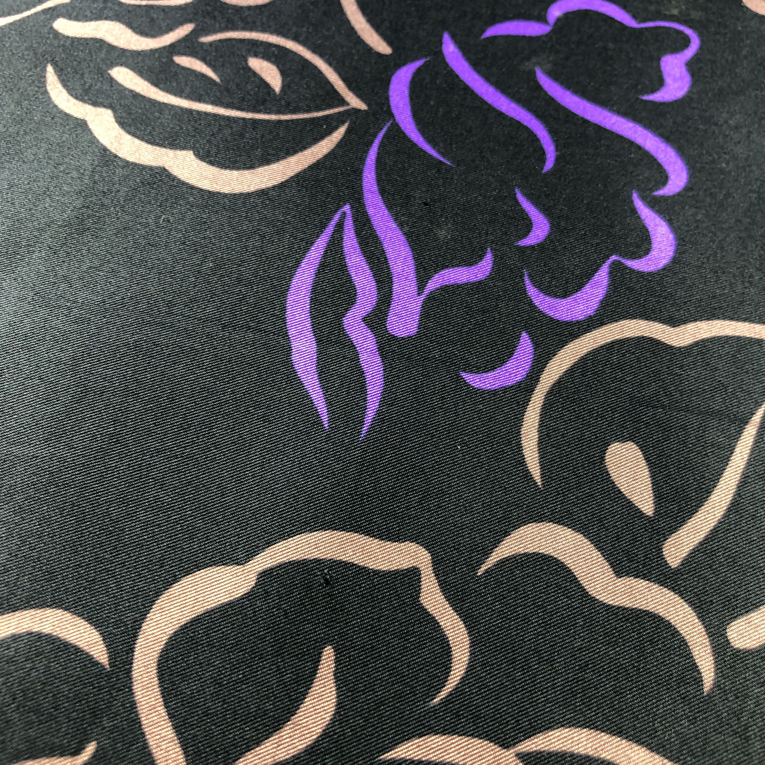 Vintage Vintage Luxury Floral Silk Scarf M1309 Size ONE SIZE - 7 Thumbnail