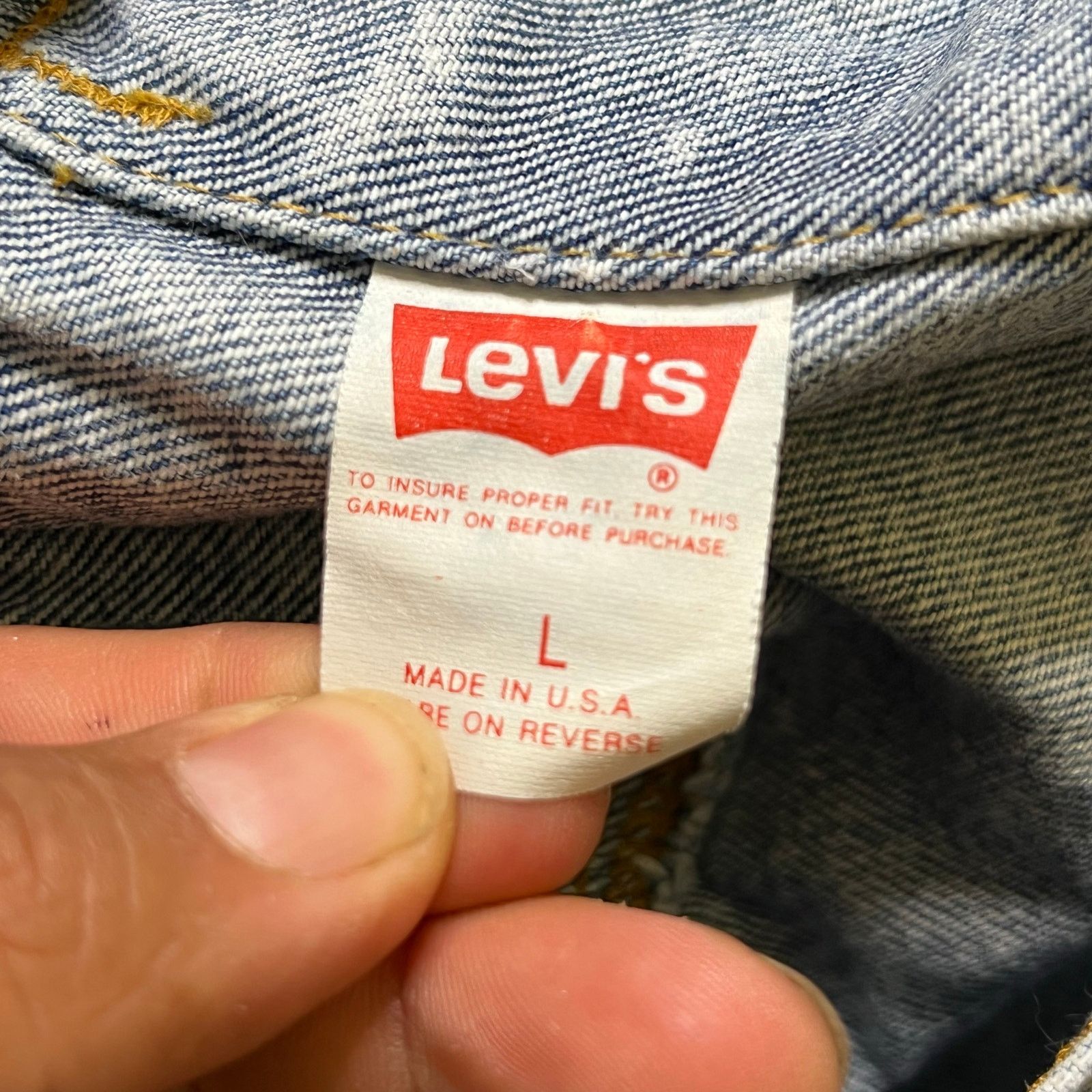 Levi's Vintage Levi’s 70507 Acid Wash Denim Trucker Jacket USA L Size US L / EU 52-54 / 3 - 5 Thumbnail