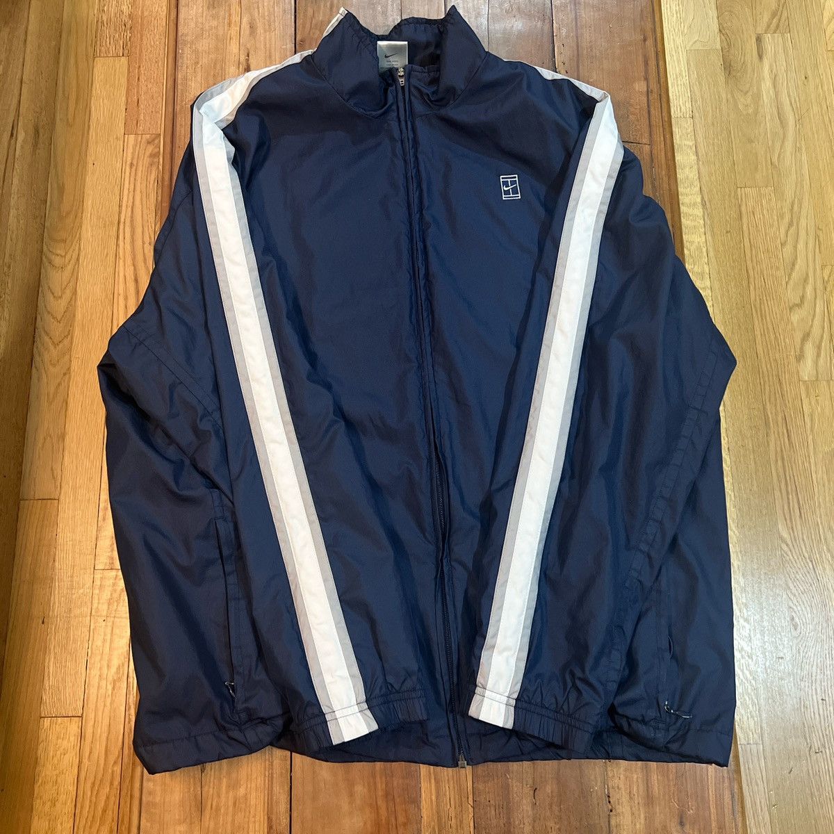 Nike × Vintage Vintage Nike Tennis zip up Size US L / EU 52-54 / 3 - 1 Thumbnail