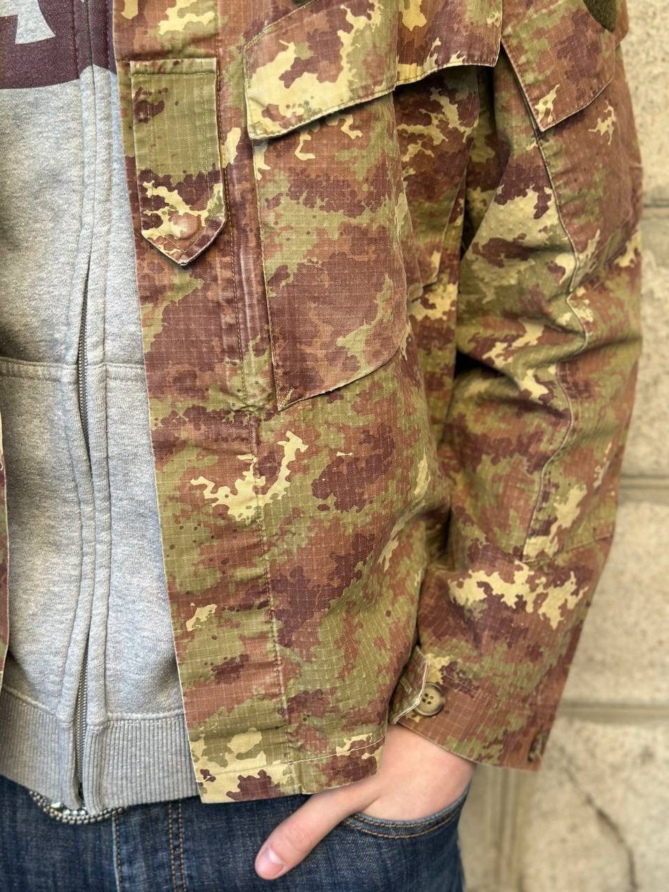 Aeronautica Militare Vintage Italian Army Vegetato Camo Jacket Fur Hood Military Size US M / EU 48-50 / 2 - 6 Thumbnail